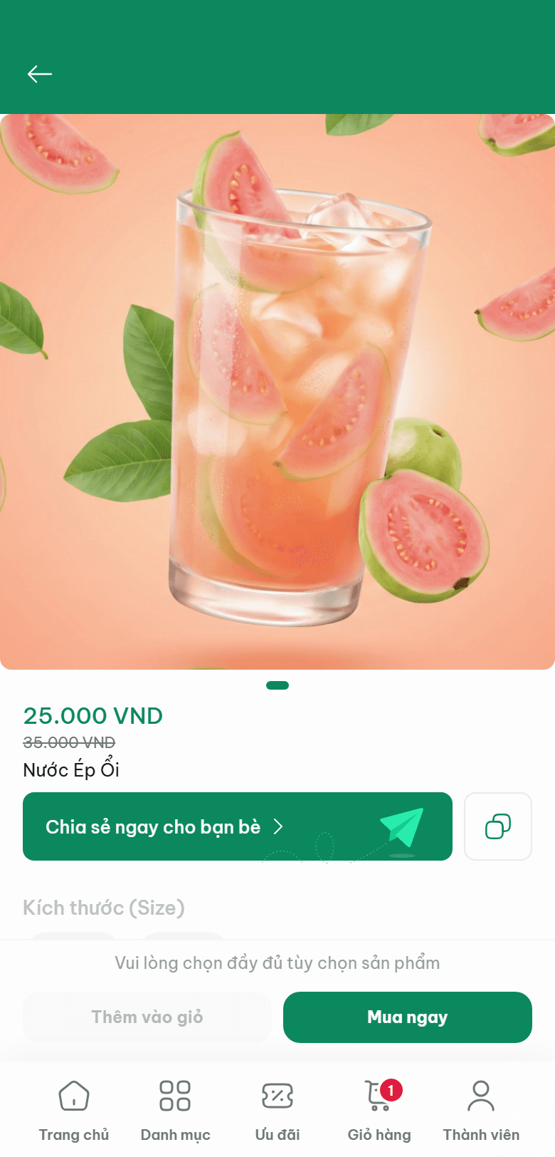 Chi tiết món