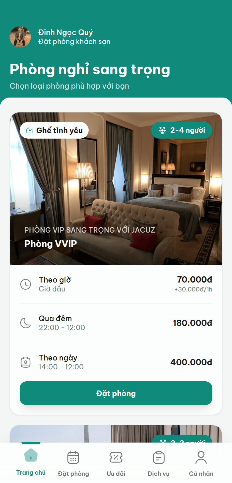 Zimo Hotel — Đặt phòng trên Zalo Mini App