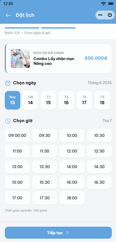 Đặt lịch