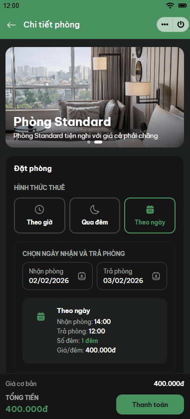 Chi tiết phòng